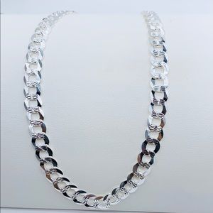 Sterling Silver 925 men’s cuban chain 22”